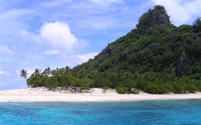 Onbewoond eiland in de Mamanuca-eilanden in Fiji