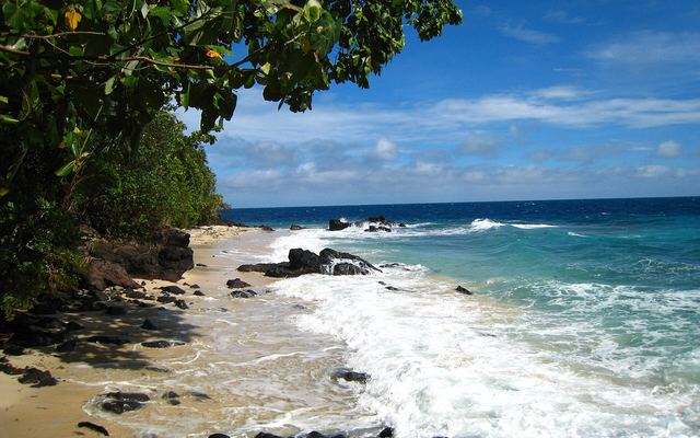 Royal Davui Island in de Beqa-lagune vanaf het water